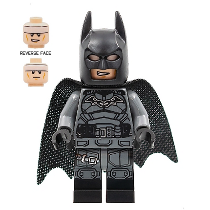 LEGO Minifigure - Batman - Gray Suit, Black Belt, Cape, Black Boots [DC COMICS]