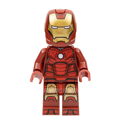 LEGO Minifigure - Iron Man Mark 3 Armor, Helmet, Trans-Blue Head [MARVEL]