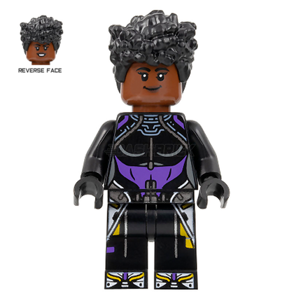 LEGO Minifigure - Shuri - Black and Dark Purple Top [MARVEL]