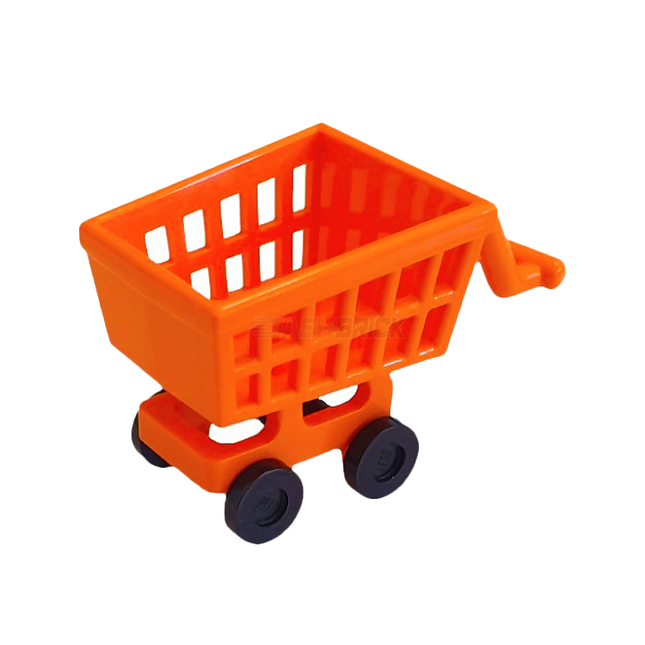 LEGO Minifigure Accessory - Shopping Trolley/Cart, Orange [49649c01/2496]