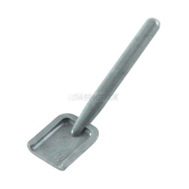 LEGO Minifigure Accessory - Tool, Shovel/Spade, Round Stem End, Flat Silver [3837]