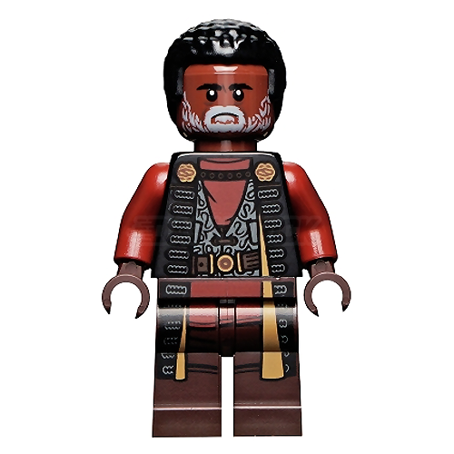 LEGO Minifigure - Greef Karga - Black Magistrate Robe and Gray Beard (2021) [STAR WARS]