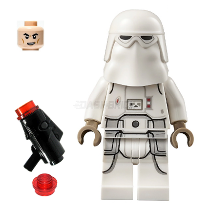 LEGO Minifigure - Snowtrooper, Printed Legs, Dark Tan Hands, Cheek Lines, Lopsided Grin [STAR WARS]