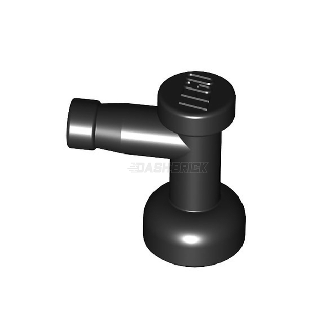 LEGO Tap 1 x 1 without Hole in Nozzle End Handle, Black [4599b] 459926