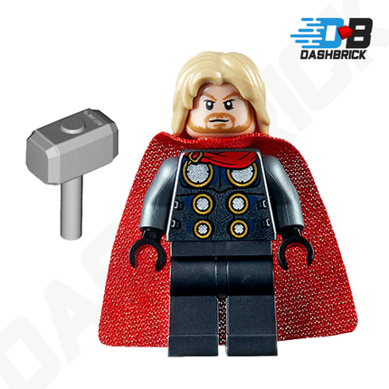 LEGO Minifigure - Thor - Pearl Dark Gray Legs, Spongy Cape [MARVEL]
