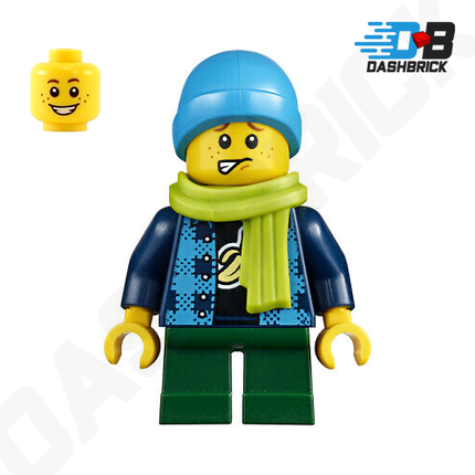 LEGO® Minifigure™ - Boy/Child, Banana Shirt, Beanie and Scarf [CITY]